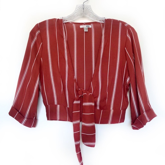 Amuse Society Cantina Striped Crop Top - Picture 4 of 4